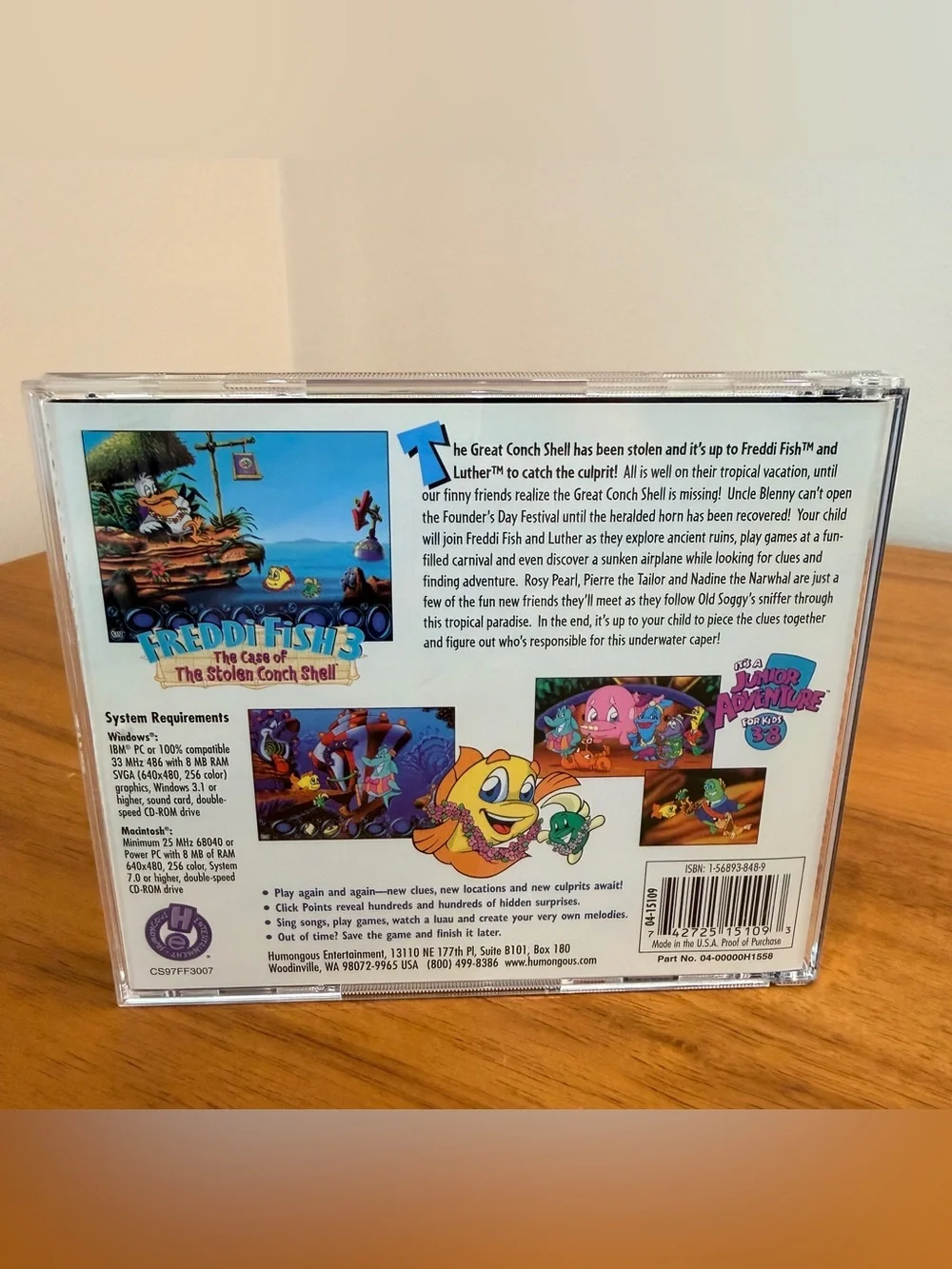 Vintage PC CD-ROM Game Lot (6) Freddi Fish, Putt-Putt, Dexter’s Lab Tested Work